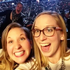 Me, Liz and Margaret at Michelle Obama