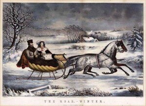 Currier & Ives sleigh ride